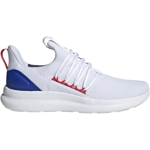 ⚡Adidas Mens White/Better Scarlet/Lucid Blue Imported Rubber Lite Pull-On Shoes - Picture 8 of 8